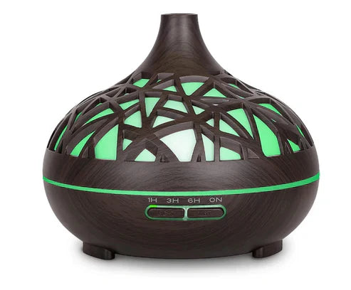 Wooden Lattice Ultrasonic Aroma Diffuser